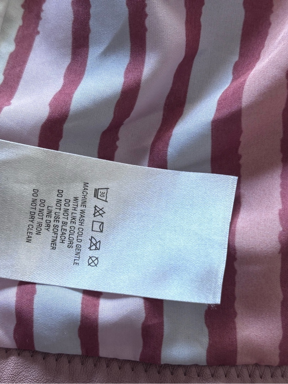 Anthropologie Dusty Rose Asymmetrical Zip Faux Leather Jacket sz S - Picture 11 of 14
